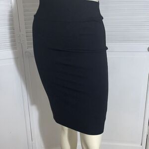 Liz and Sara Bodycon Black Pencil Skirt for Women | High Waist Business Work Wea